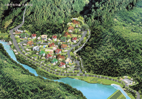 수북전원마을 조감도